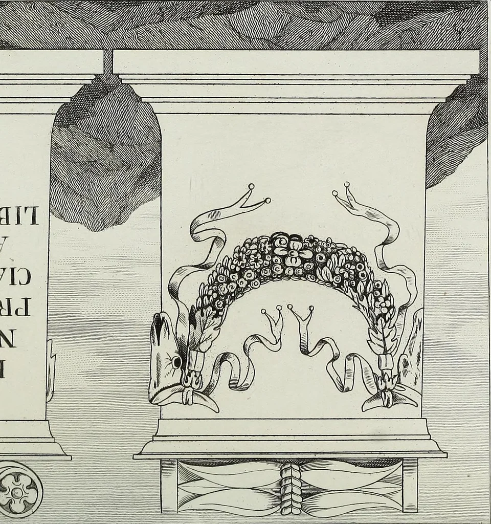 An illustration from Storia dei monumenti del reame delle Due Sicilie, 1846, leaf 714