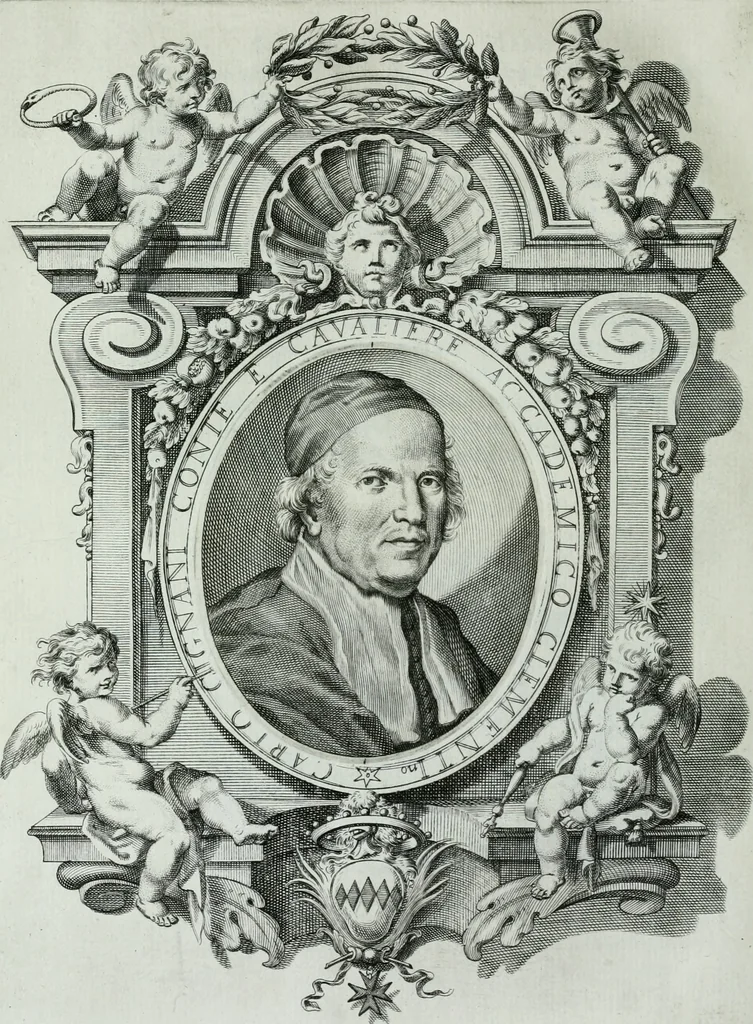 An illustration from Storia dell' Accademia clementina di Bologna, aggregata all'Instituto delle scienze e dell'arti, 1739, leaf 165