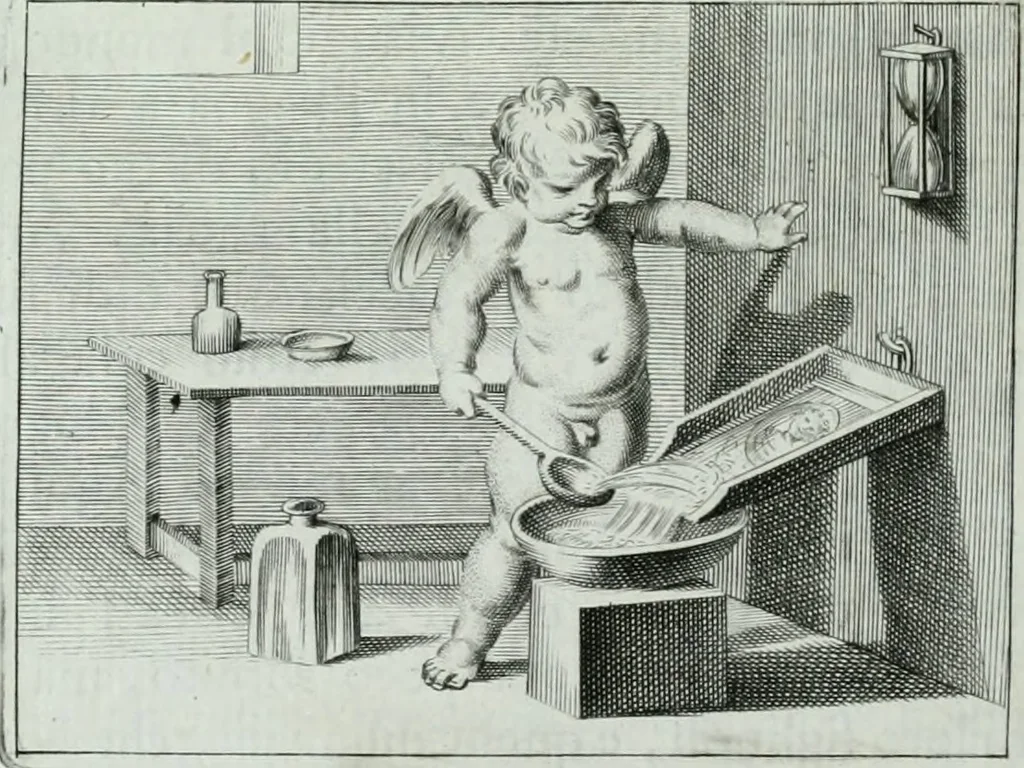 An illustration from Storia dell' Accademia clementina di Bologna, aggregata all'Instituto delle scienze e dell'arti, 1739, leaf 215