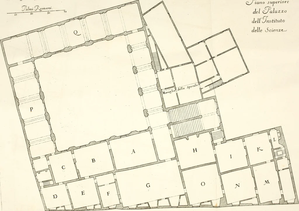 An illustration from Storia dell' Accademia clementina di Bologna, aggregata all'Instituto delle scienze e dell'arti, 1739, leaf 24