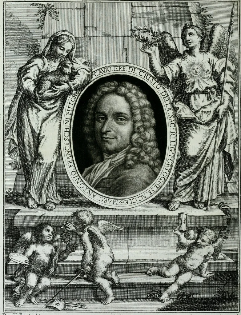 An illustration from Storia dell' Accademia clementina di Bologna, aggregata all'Instituto delle scienze e dell'arti, 1739, leaf 249