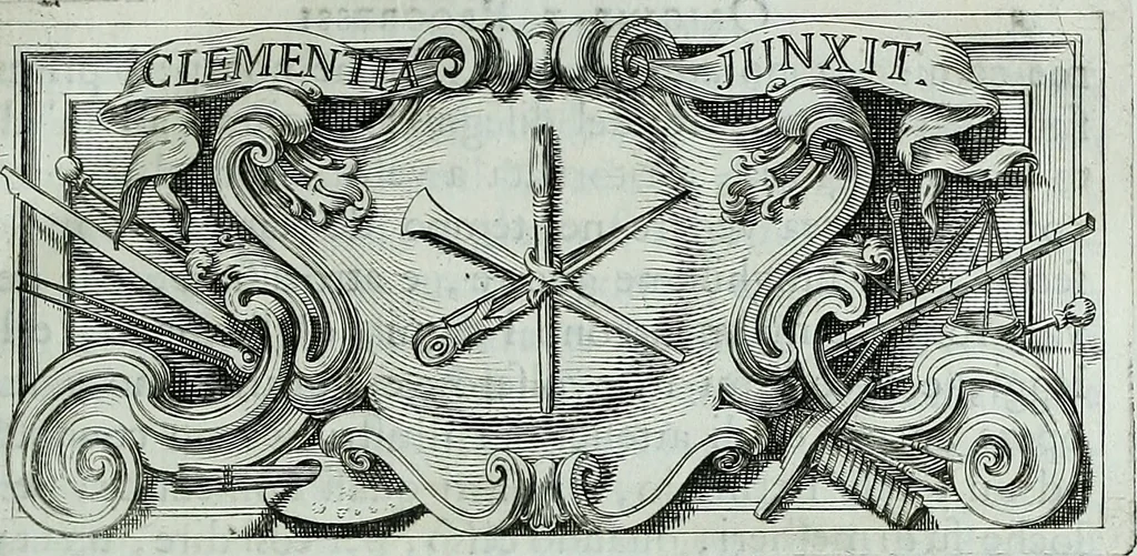 An illustration from Storia dell' Accademia clementina di Bologna, aggregata all'Instituto delle scienze e dell'arti, 1739, leaf 34