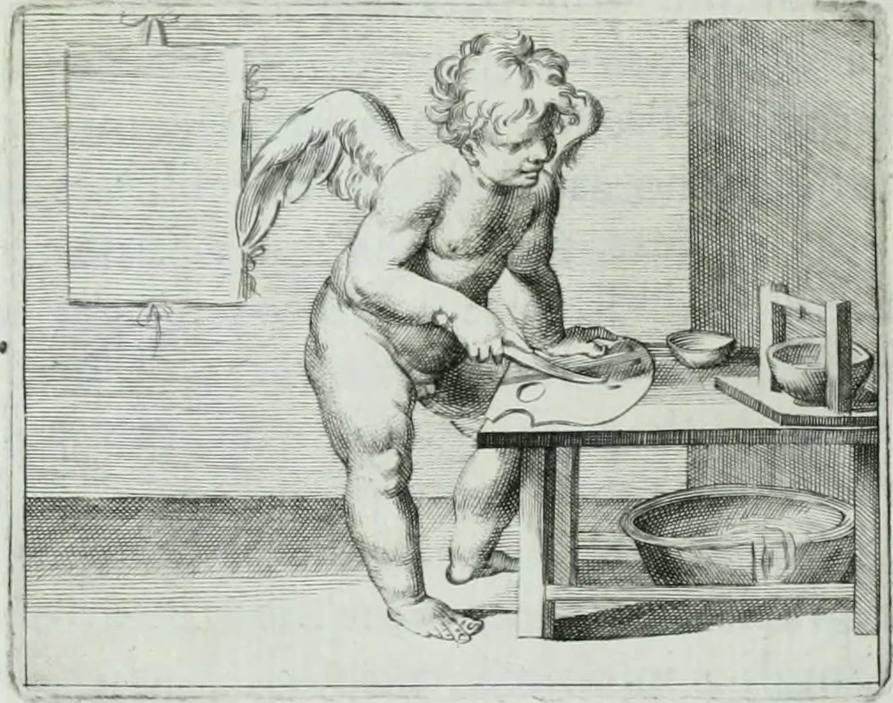 An illustration from Storia dell' Accademia clementina di Bologna, aggregata all'Instituto delle scienze e dell'arti, 1739, leaf 349