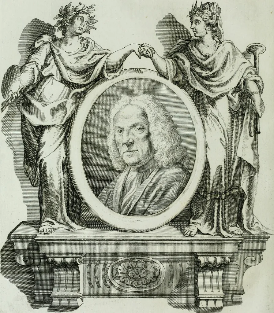 An illustration from Storia dell' Accademia clementina di Bologna, aggregata all'Instituto delle scienze e dell'arti, 1739, leaf 105
