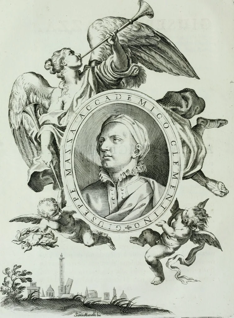 An illustration from Storia dell' Accademia clementina di Bologna, aggregata all'Instituto delle scienze e dell'arti, 1739, leaf 17