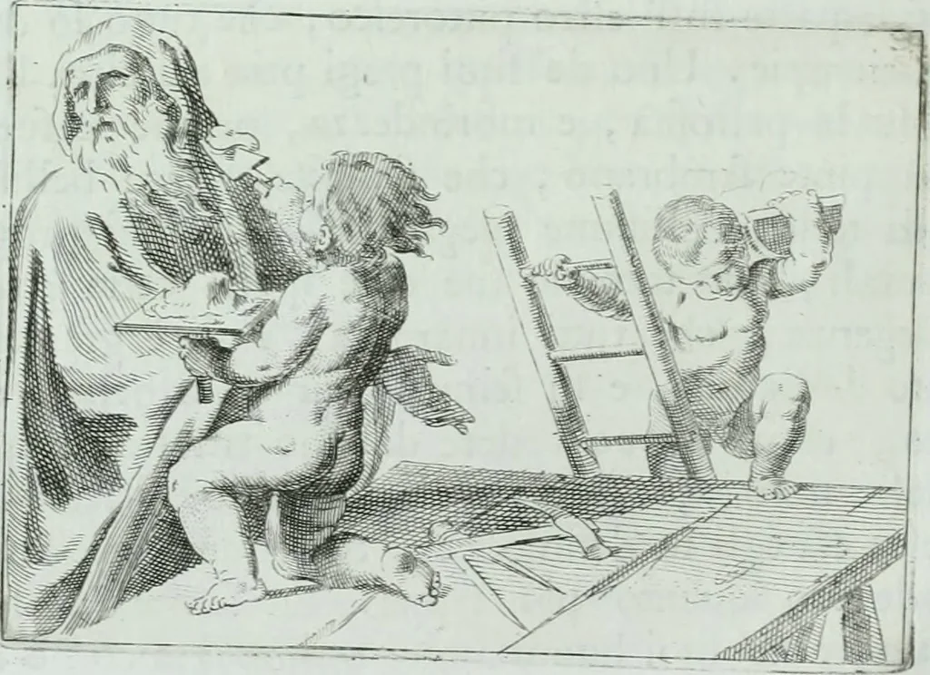 An illustration from Storia dell' Accademia clementina di Bologna, aggregata all'Instituto delle scienze e dell'arti, 1739, leaf 29