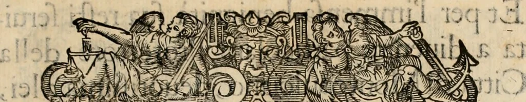 An illustration from Storia della citta' di Montepulciano di Spinello del cap.no, 1641, leaf 6