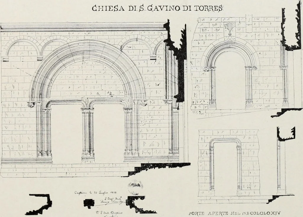 An illustration from Storia dell'arte in Sardegna dal XI al XIV secolo, 1907, leaf 107