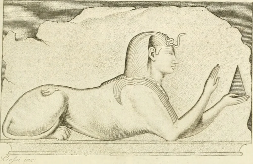 An illustration from Storia delle arti del disegno presso gli antichi, 1783, leaf 182