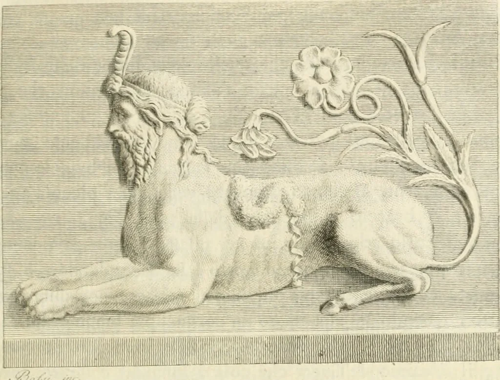 An illustration from Storia delle arti del disegno presso gli antichi, 1783, leaf 212
