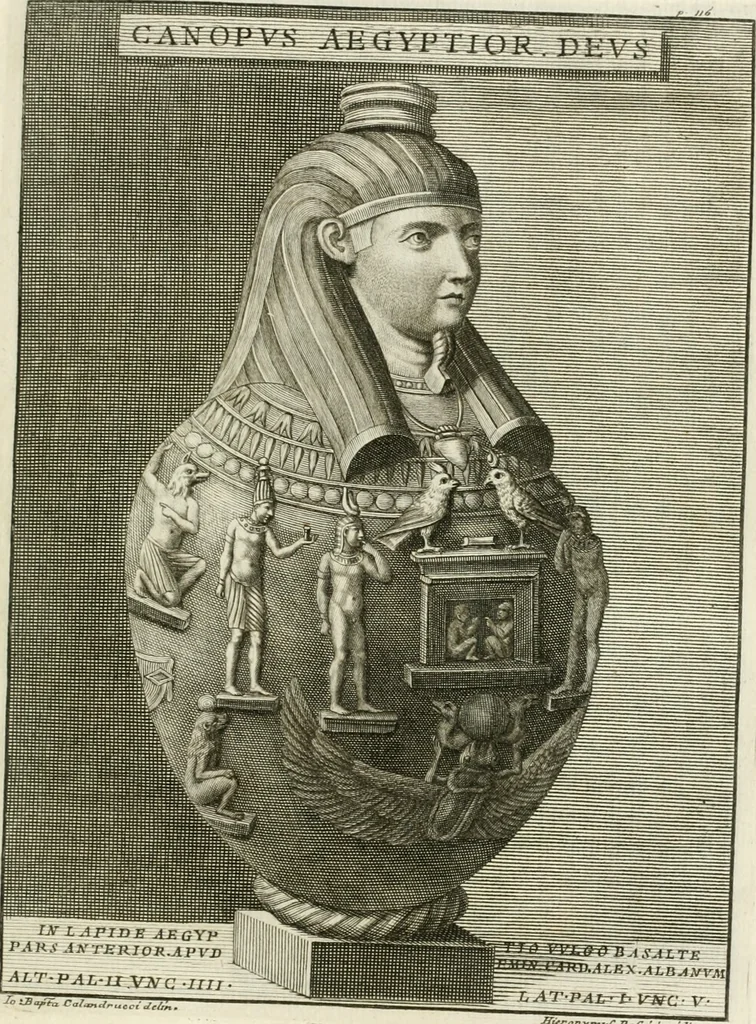 An illustration from Storia delle arti del disegno presso gli antichi, 1783, leaf 222