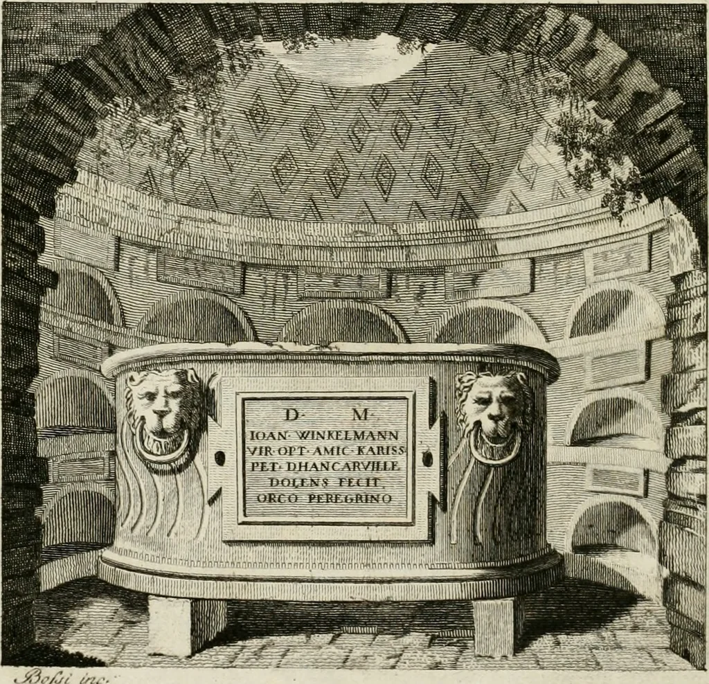 An illustration from Storia delle arti del disegno presso gli antichi, 1783, leaf 31