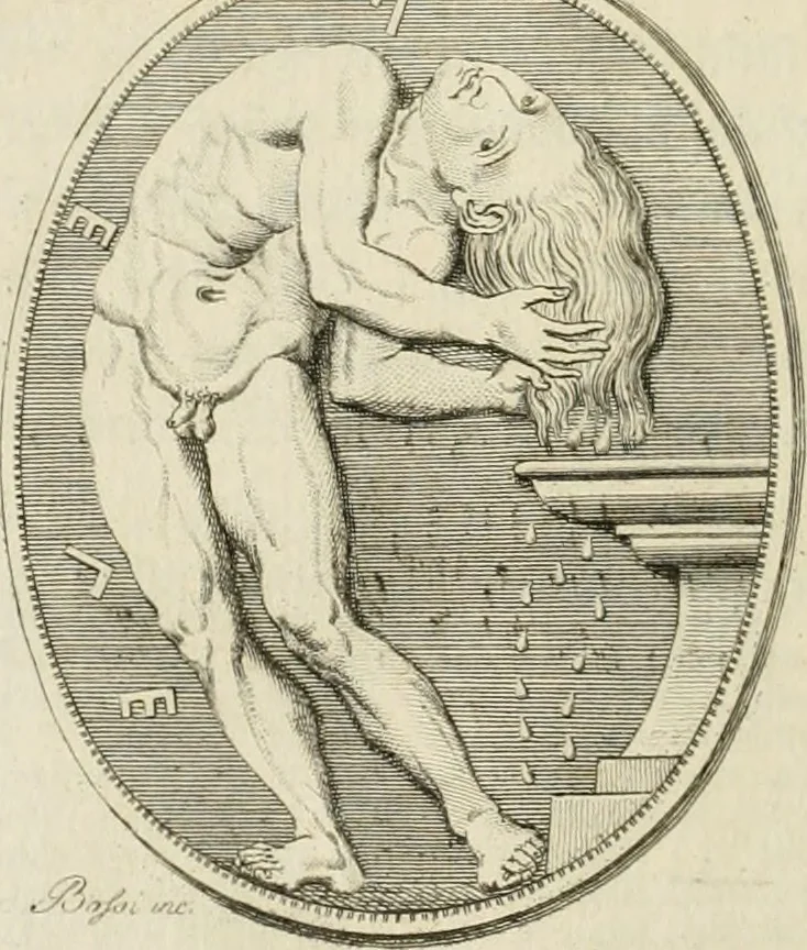 An illustration from Storia delle arti del disegno presso gli antichi, 1783, leaf 315
