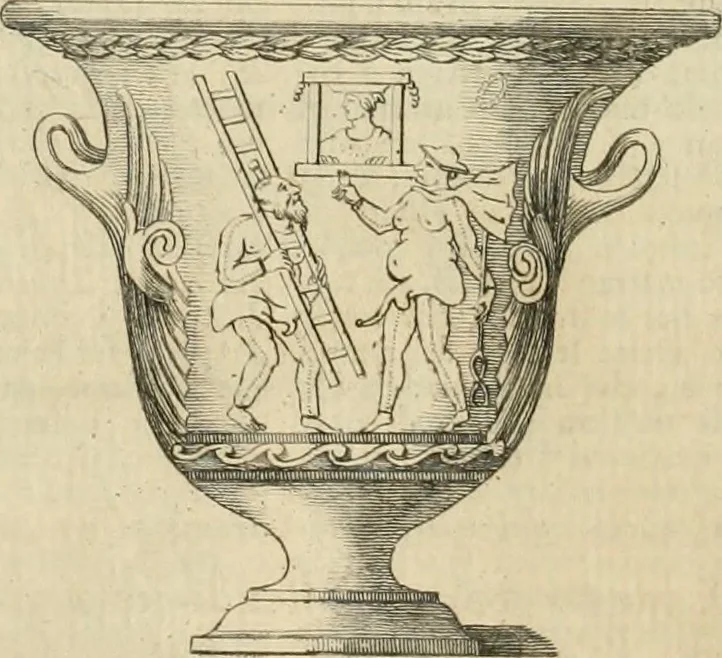 An illustration from Storia delle arti del disegno presso gli antichi, 1783, leaf 347