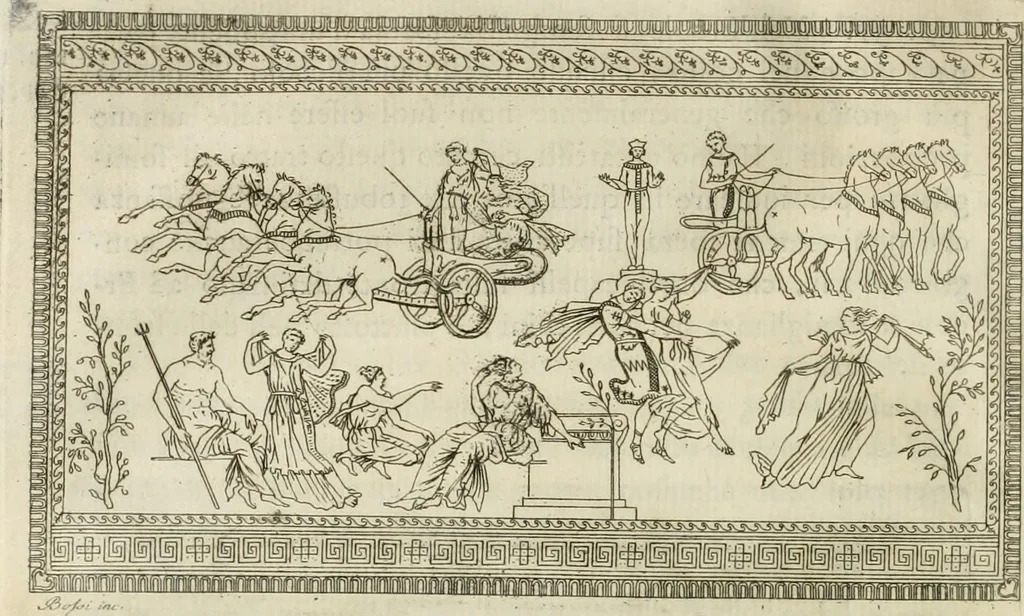 An illustration from Storia delle arti del disegno presso gli antichi, 1783, leaf 397