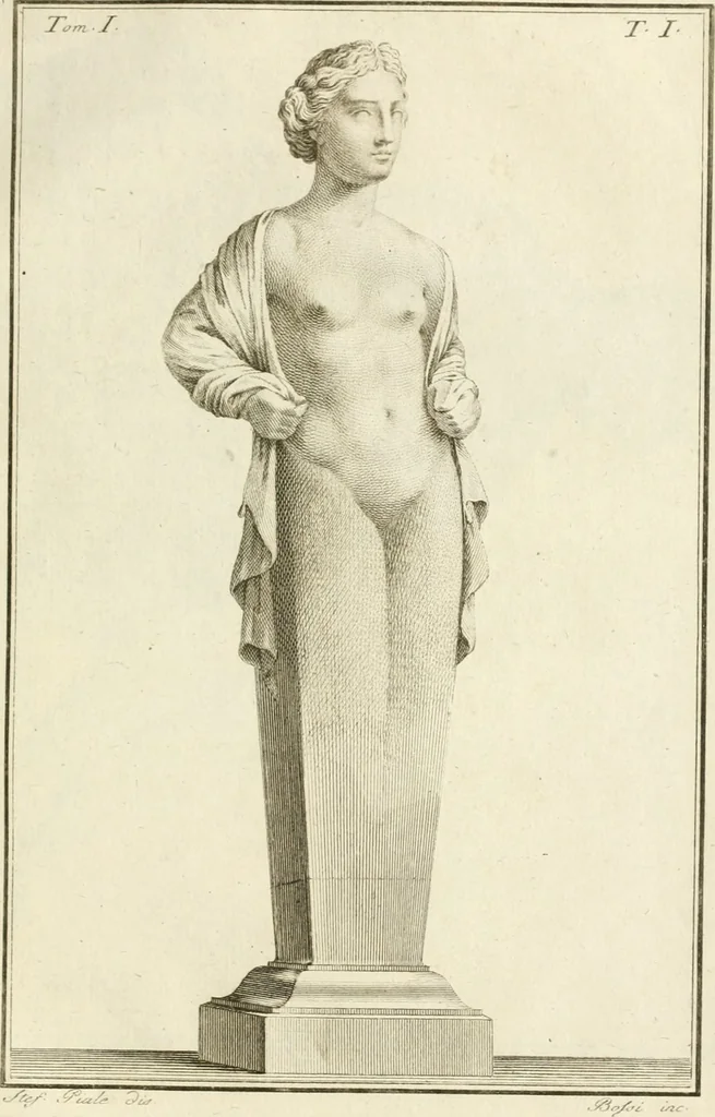 An illustration from Storia delle arti del disegno presso gli antichi, 1783, leaf 562