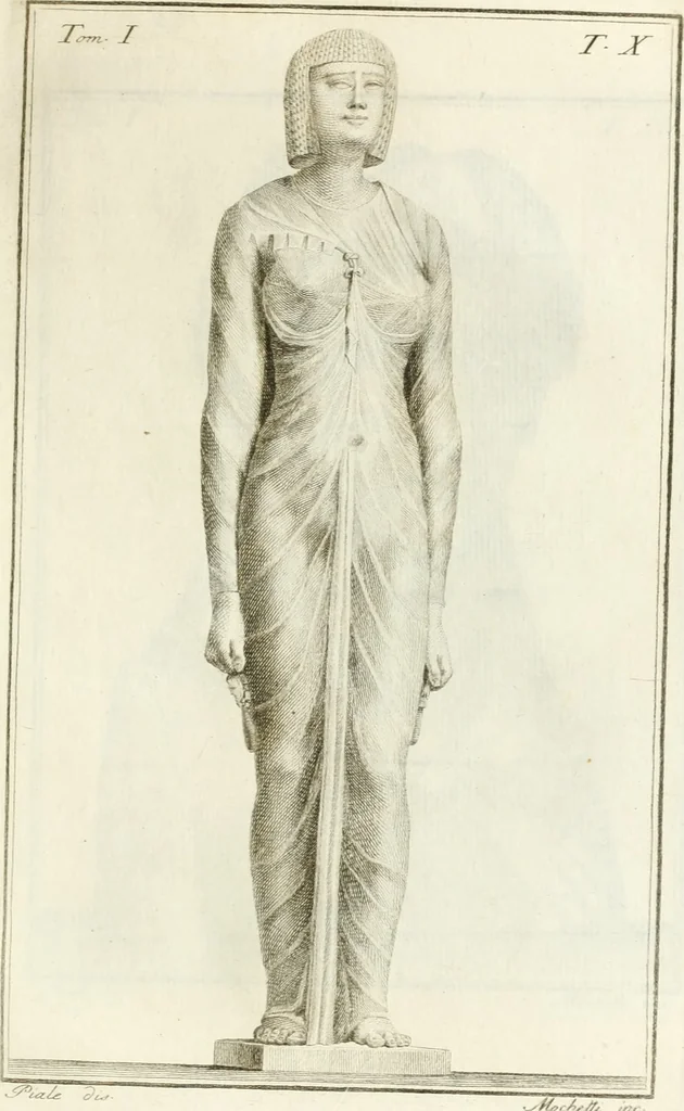 An illustration from Storia delle arti del disegno presso gli antichi, 1783, leaf 582