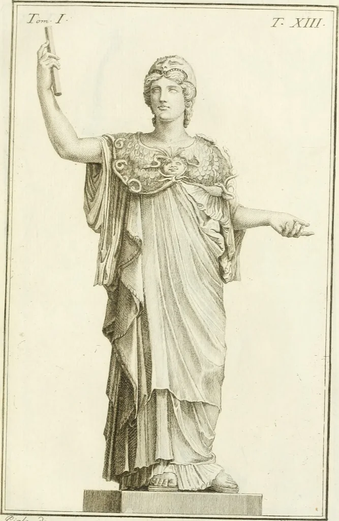 An illustration from Storia delle arti del disegno presso gli antichi, 1783, leaf 588