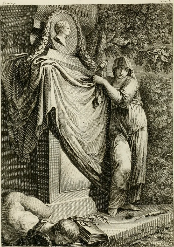 An illustration from Storia delle arti del disegno presso gli antichi, 1783, leaf 7