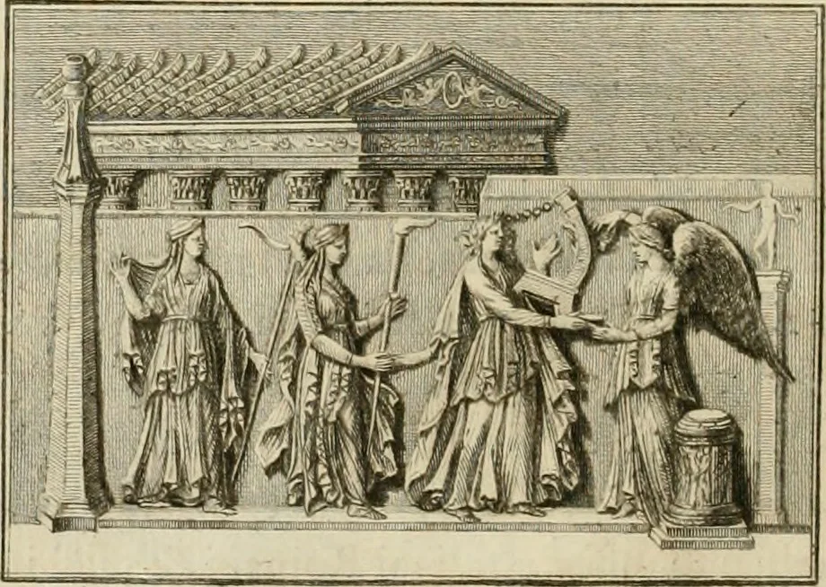 An illustration from Storia delle arti del disegno presso gli antichi, 1783, leaf 167