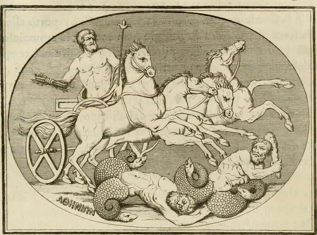 An illustration from Storia delle arti del disegno presso gli antichi, 1783, leaf 241
