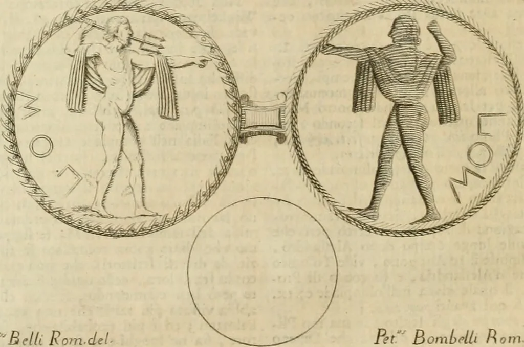 An illustration from Storia delle arti del disegno presso gli antichi, 1783, leaf 309