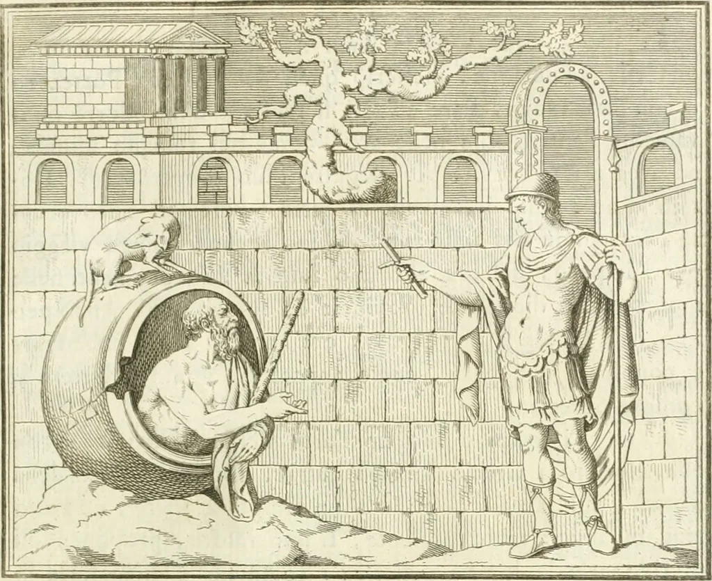 An illustration from Storia delle arti del disegno presso gli antichi, 1783, leaf 380