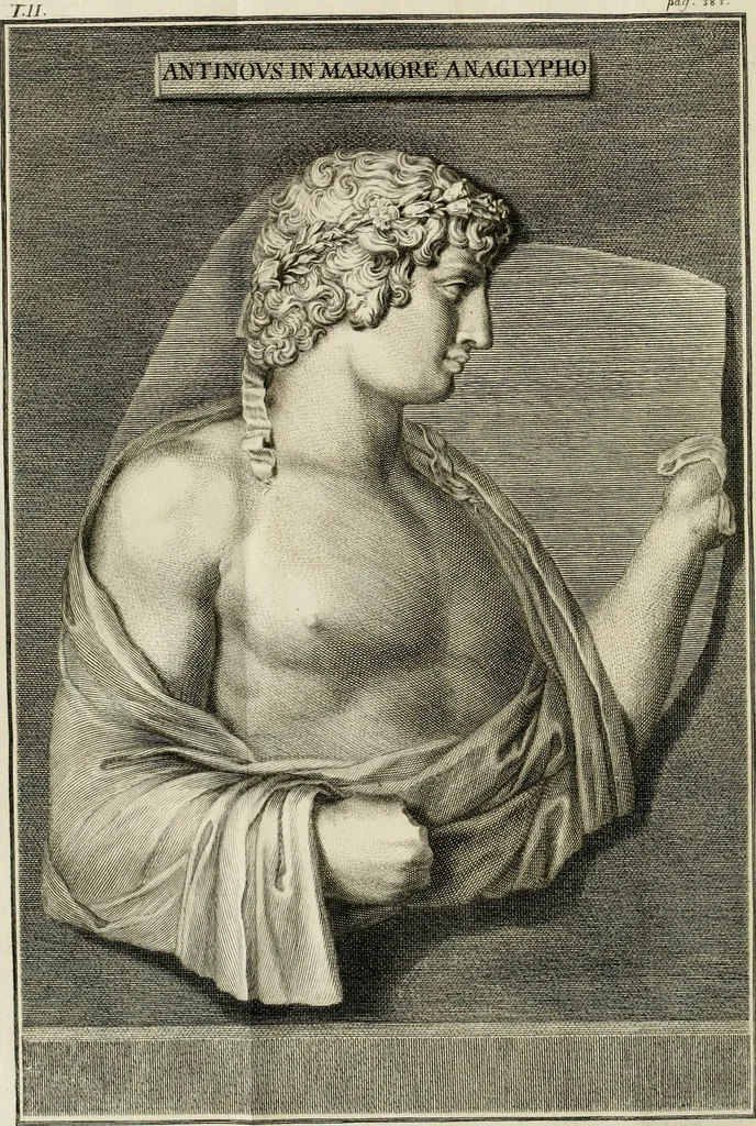 An illustration from Storia delle arti del disegno presso gli antichi, 1783, leaf 391
