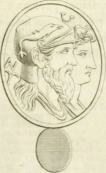 An illustration from Storia delle arti del disegno presso gli antichi, 1783, leaf 414