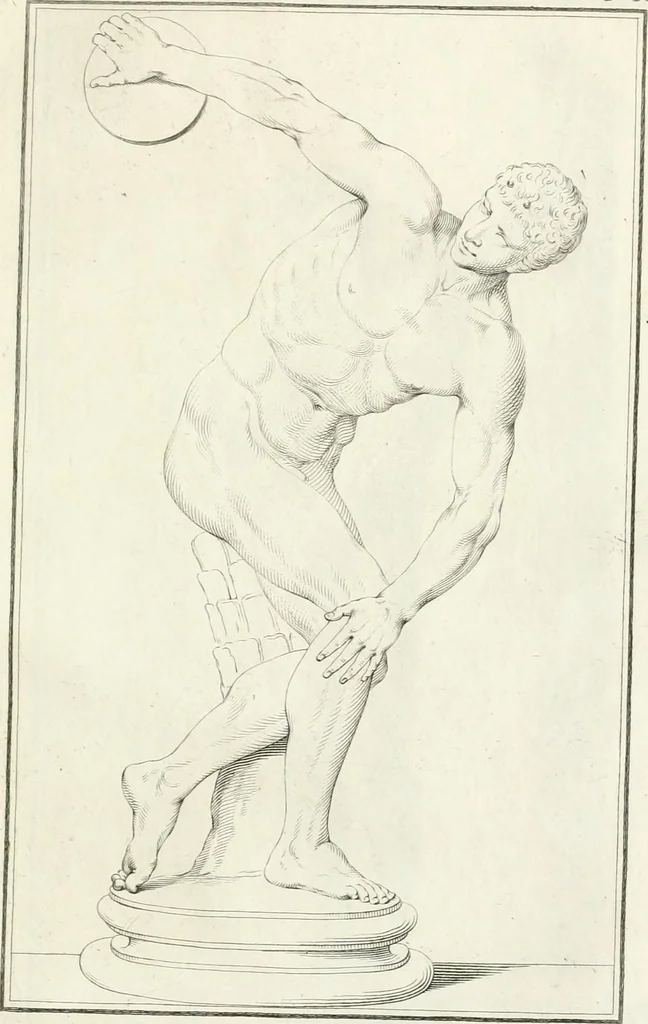 An illustration from Storia delle arti del disegno presso gli antichi, 1783, leaf 438