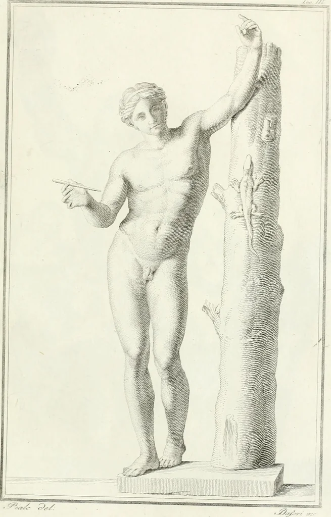An illustration from Storia delle arti del disegno presso gli antichi, 1783, leaf 440