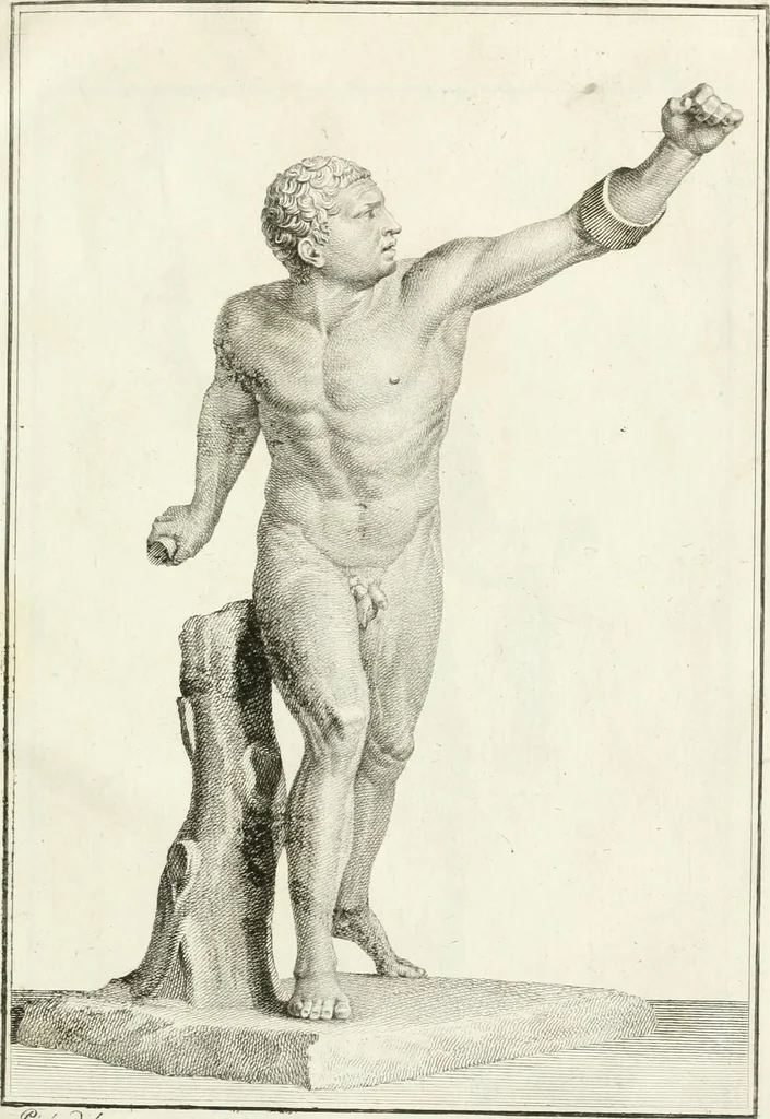 An illustration from Storia delle arti del disegno presso gli antichi, 1783, leaf 454