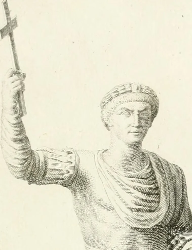 An illustration from Storia delle arti del disegno presso gli antichi, 1783, leaf 456