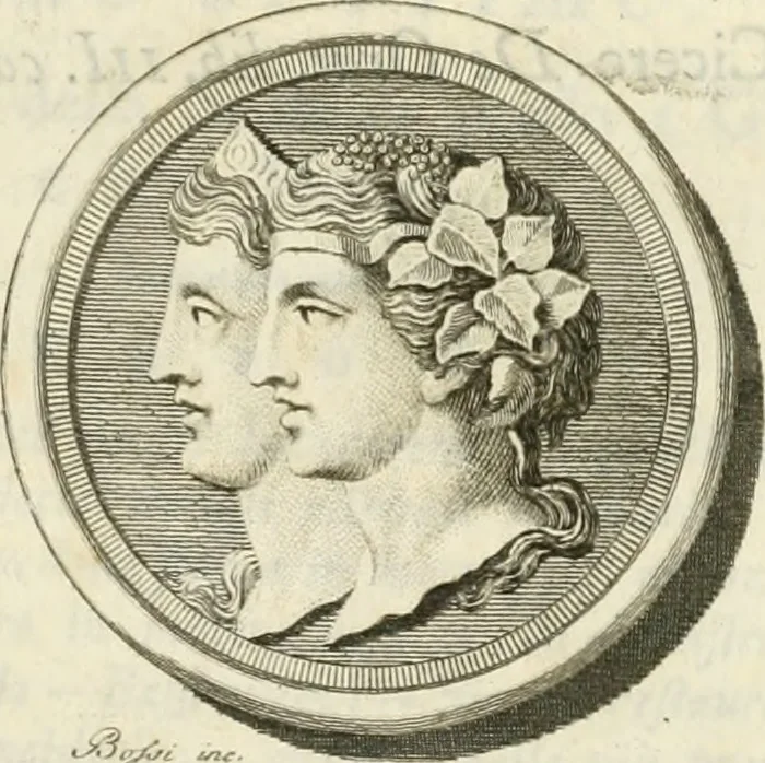 An illustration from Storia delle arti del disegno presso gli antichi, 1783, leaf 8