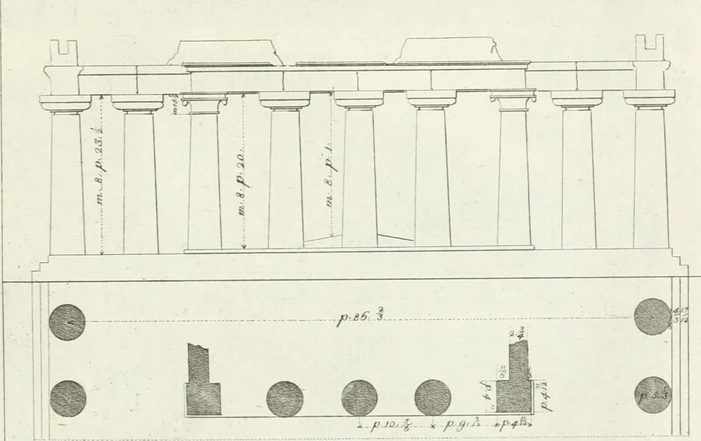 An illustration from Storia delle arti del disegno presso gli antichi, 1783, leaf 682