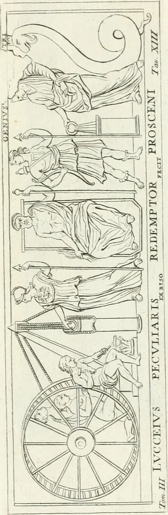 An illustration from Storia delle arti del disegno presso gli antichi, 1783, leaf 686
