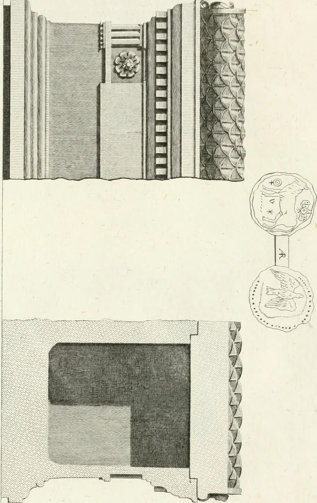An illustration from Storia delle arti del disegno presso gli antichi, 1783, leaf 690