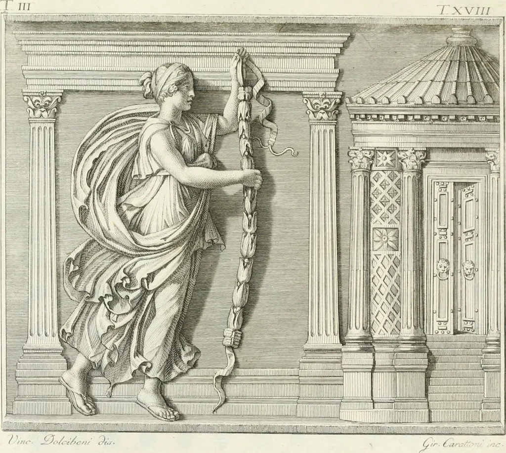 An illustration from Storia delle arti del disegno presso gli antichi, 1783, leaf 696