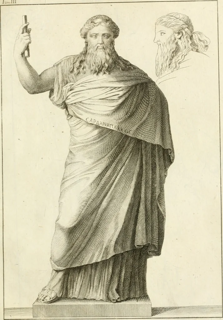 An illustration from Storia delle arti del disegno presso gli antichi, 1783, leaf 712
