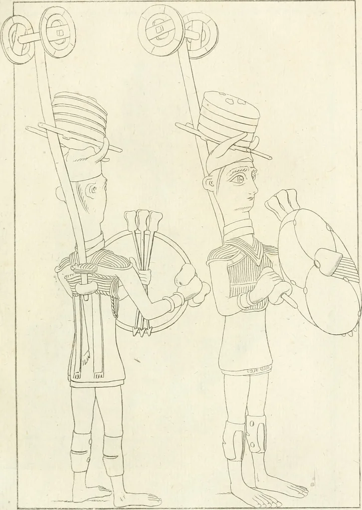 An illustration from Storia delle arti del disegno presso gli antichi, 1783, leaf 714