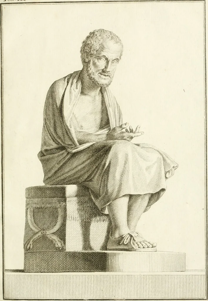 An illustration from Storia delle arti del disegno presso gli antichi, 1783, leaf 716