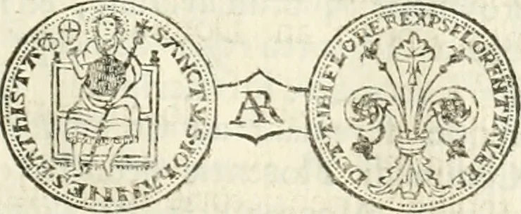 An illustration from Storia delle monete della repubblica Fiorentina, 1760, leaf 130