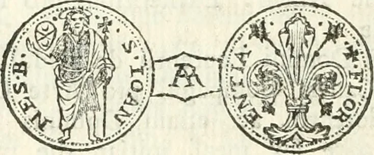 An illustration from Storia delle monete della repubblica Fiorentina, 1760, leaf 309