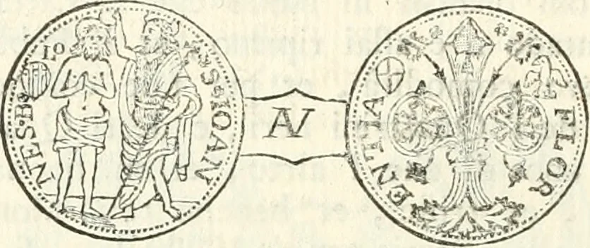 An illustration from Storia delle monete della repubblica Fiorentina, 1760, leaf 341