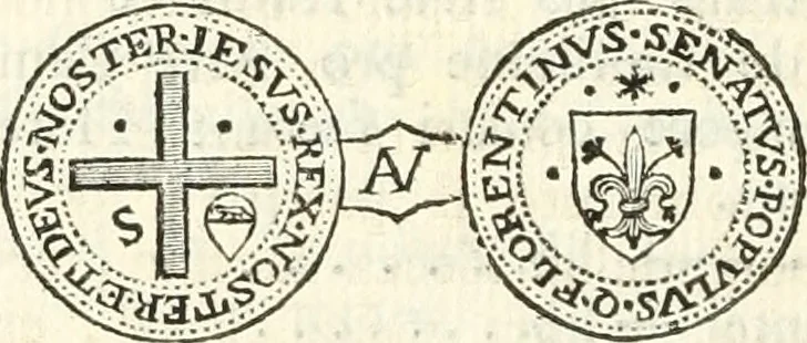 An illustration from Storia delle monete della repubblica Fiorentina, 1760, leaf 369