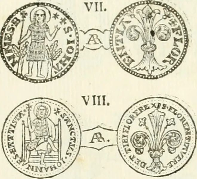 An illustration from Storia delle monete della repubblica Fiorentina, 1760, leaf 392