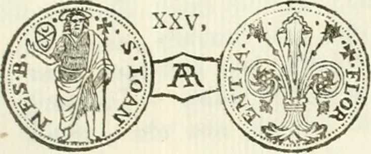 An illustration from Storia delle monete della repubblica Fiorentina, 1760, leaf 396