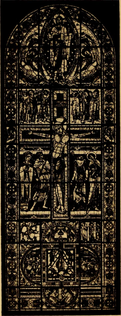 An illustration from Storied windows : a traveller's introduction to the study of old church glass, from the twelfth century to the Renaissance, especially in France, 1914, leaf 233