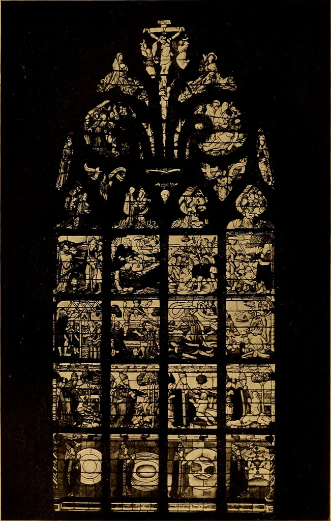 An illustration from Storied windows : a traveller's introduction to the study of old church glass, from the twelfth century to the Renaissance, especially in France, 1914, leaf 353