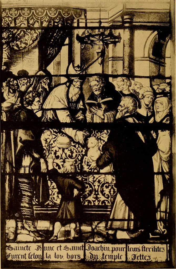 An illustration from Storied windows : a traveller's introduction to the study of old church glass, from the twelfth century to the Renaissance, especially in France, 1914, leaf 7